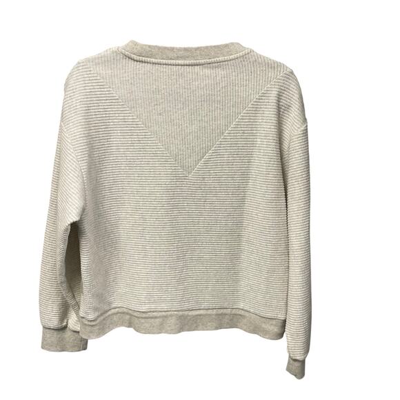 Varley Arleta Pullover Sweatshirt in Ivory Cloud Drawcord Hem Womens Medium - Picture 7 of 8